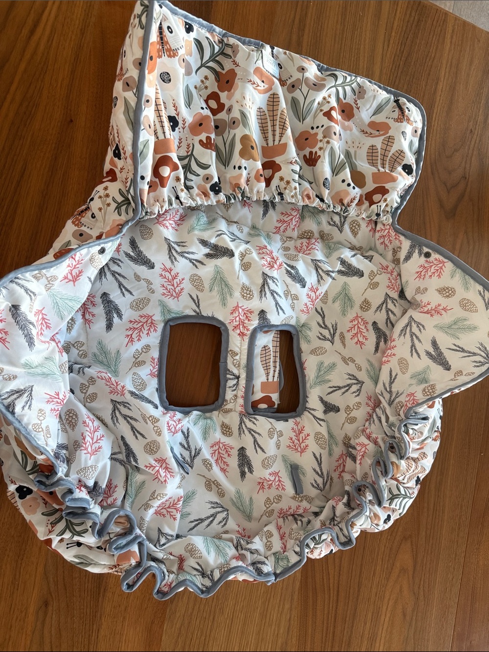 Jowey Floral Quilted 2 in 1 Baby Shopping Cart Cover and High Chair Cover. - Picture 4 of 6
